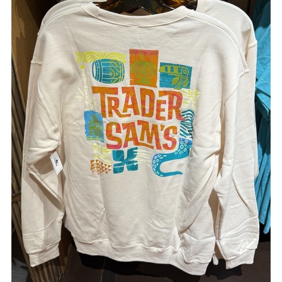 2025 Disney Parks Polynesian Resort Trader Sam's Sweatshirt Small Tiki Bar - Picture 1 of 3